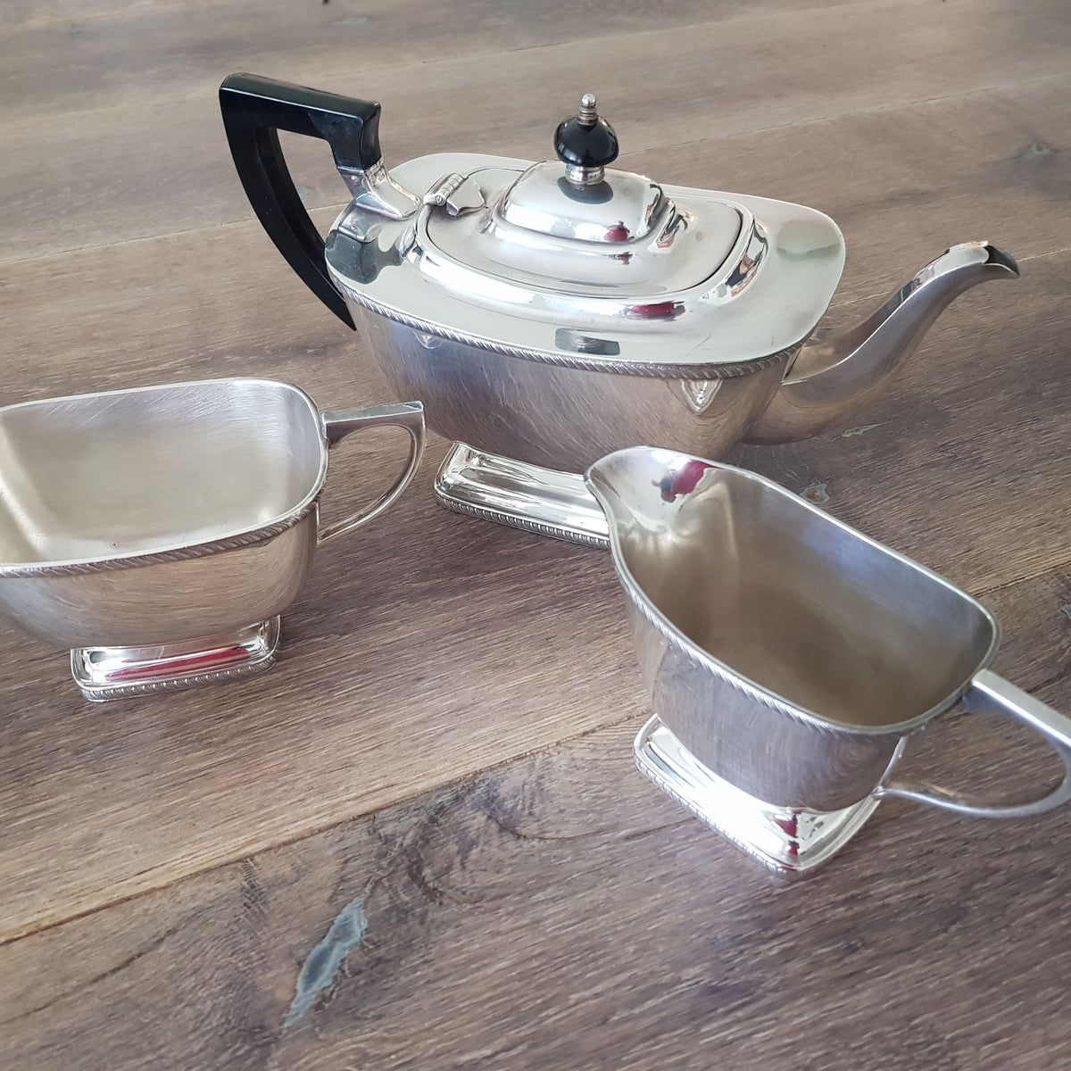 Serving tea in a silver tea service? What a thought!