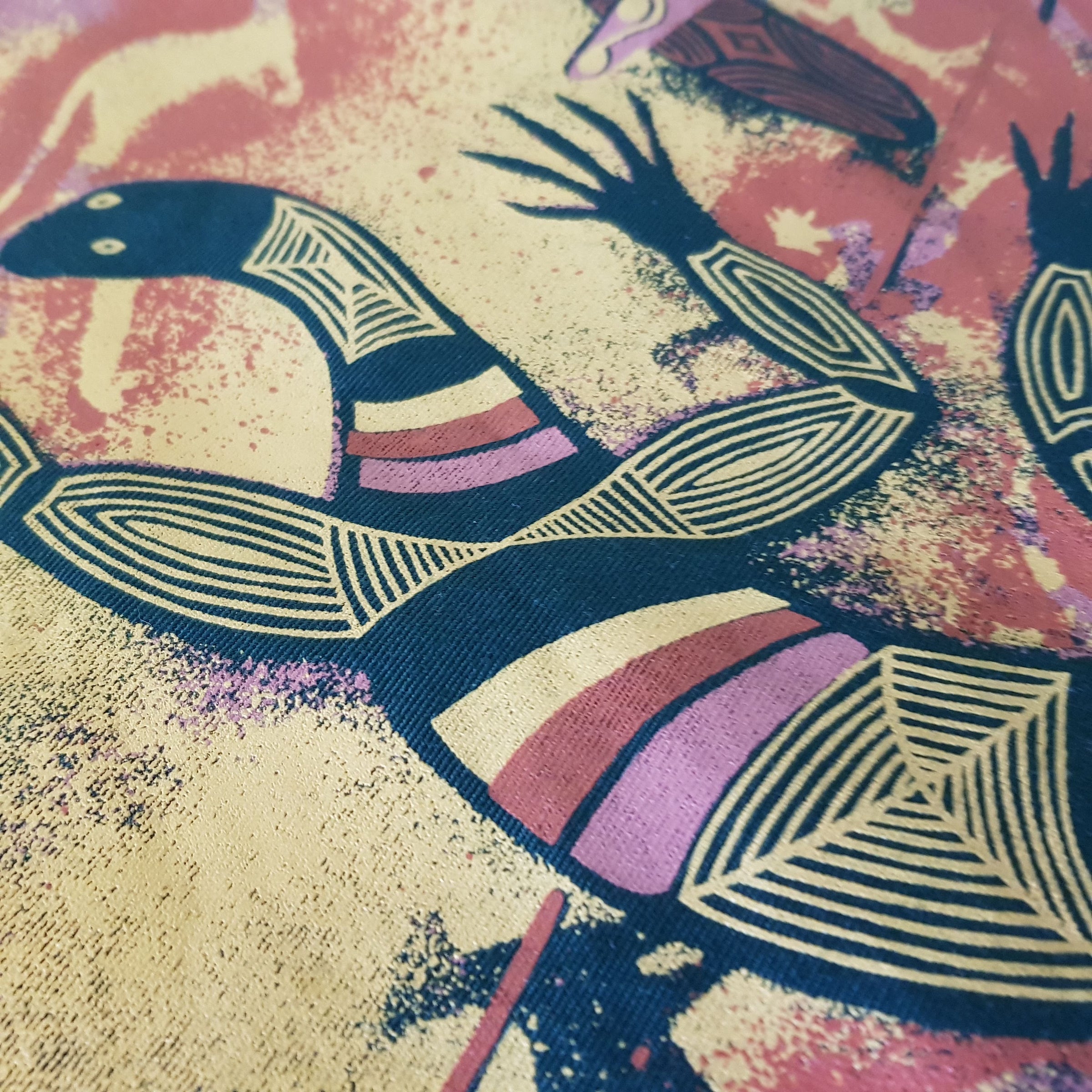 Rare Indigenous Goanna Chaset  Print Australia Up Close