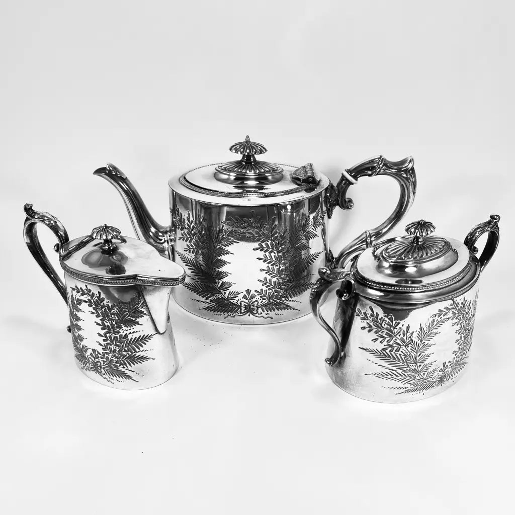 James Dixon & Sons EPBM Silver Tea Set C.1900