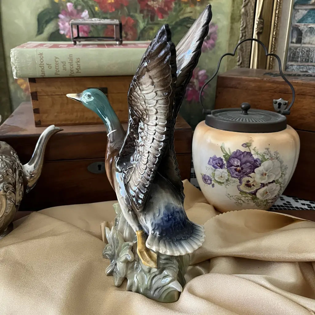 Jema Holland Flying Mallard Duck Figurine Back