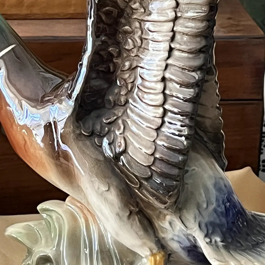 Jema Holland Flying Mallard Duck Figurine Detail