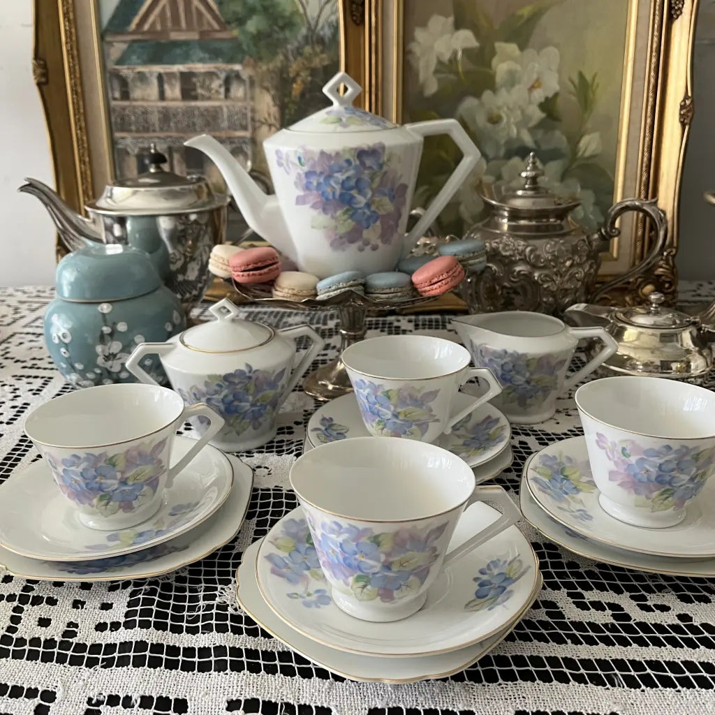 Mid Century Noritake Tea Set 1940 s hillsvintage