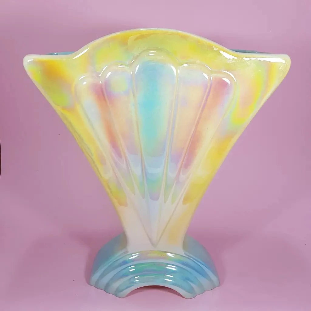 Mingay Sydney Modernist Lustreware style Vintage Vase Back