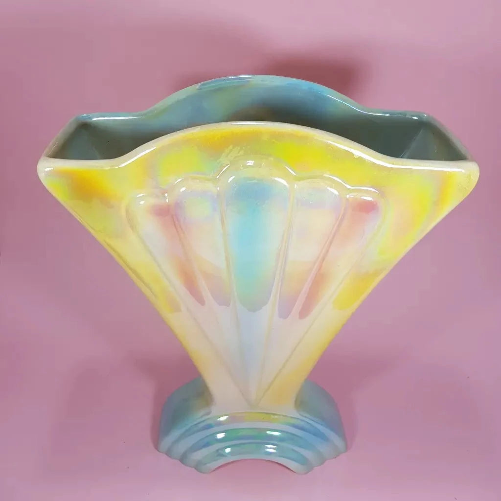 Mingay Sydney Modernist Lustreware style Vintage Vase Centre