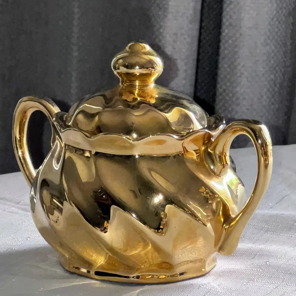 Vintage Gold Tea Set St Kilda Sugar