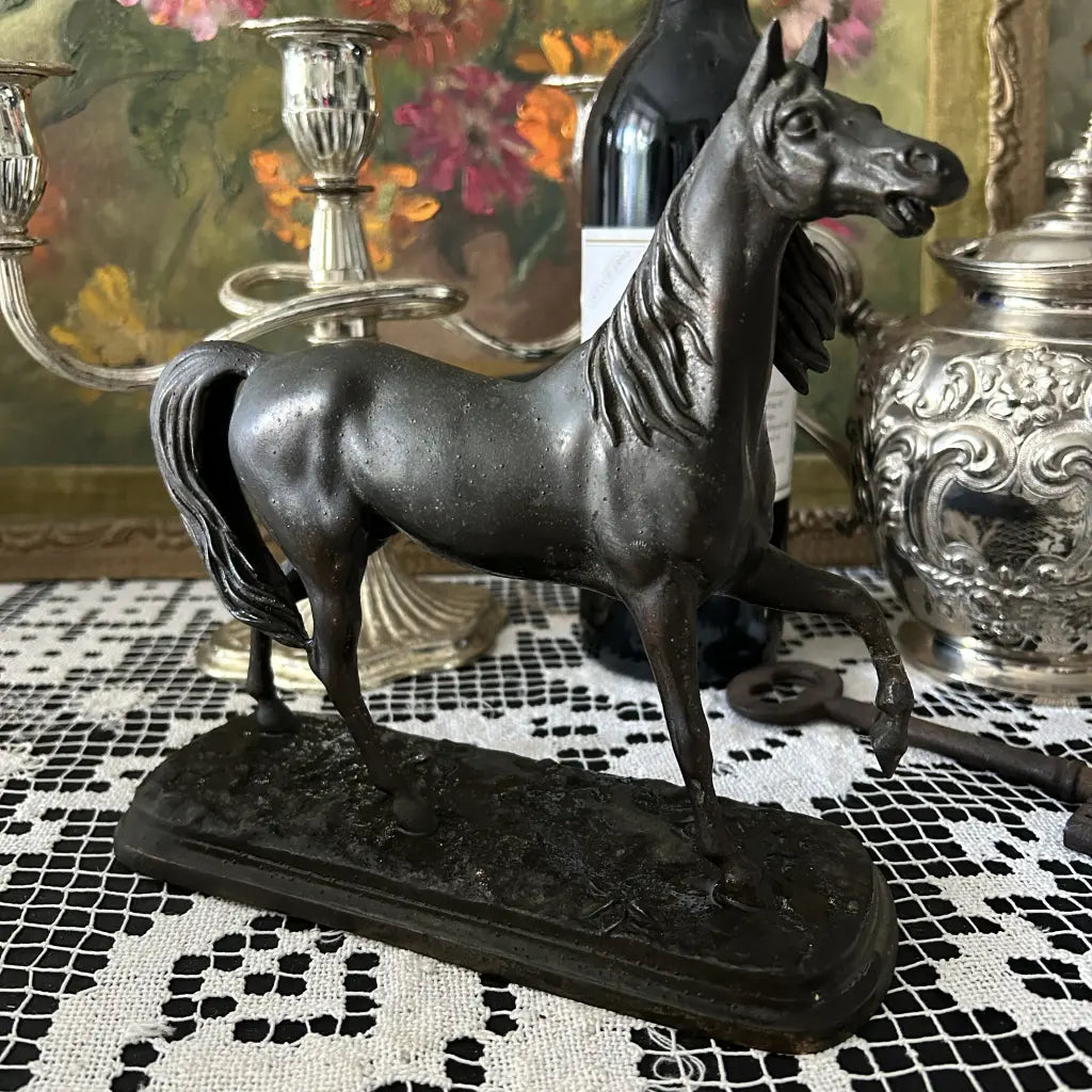 Antique Bronze Horse Statue c.1900 Main