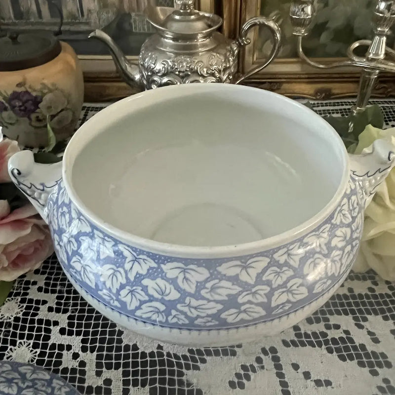 Antique Furnivals Staffordshire Large Soup Taureen c.1900 Inside