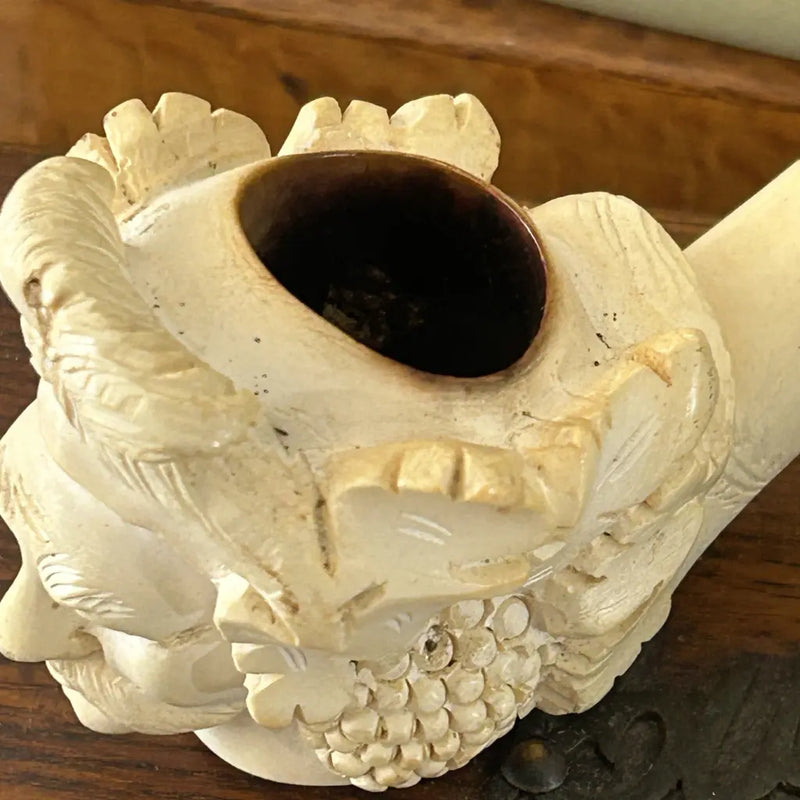 Antique Meerschaum Pipe Hand Carved 19th Century Top