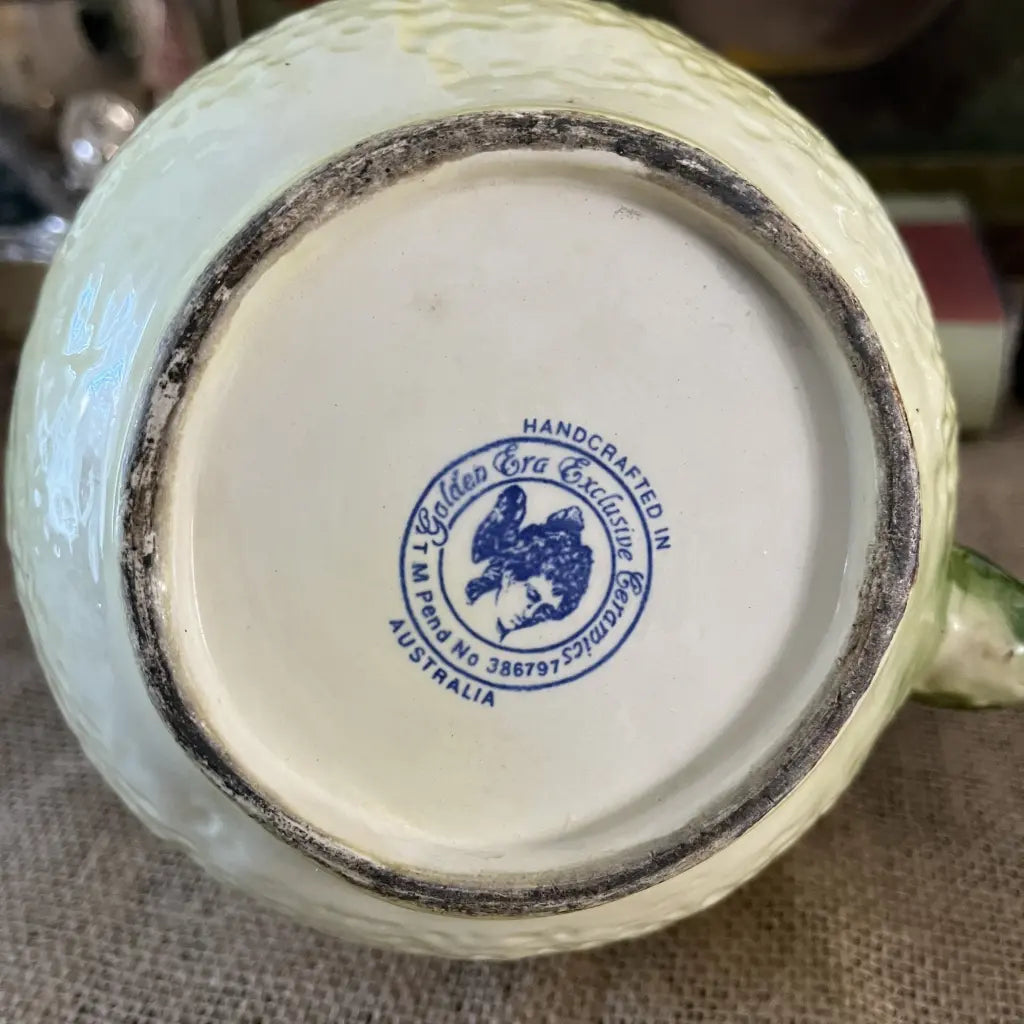 Golden Era Exclusive Ceramics Cabbage Leaf Water Pitcher Marking
