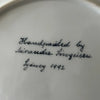 Hand Painted Floral Plate 1992 Marking