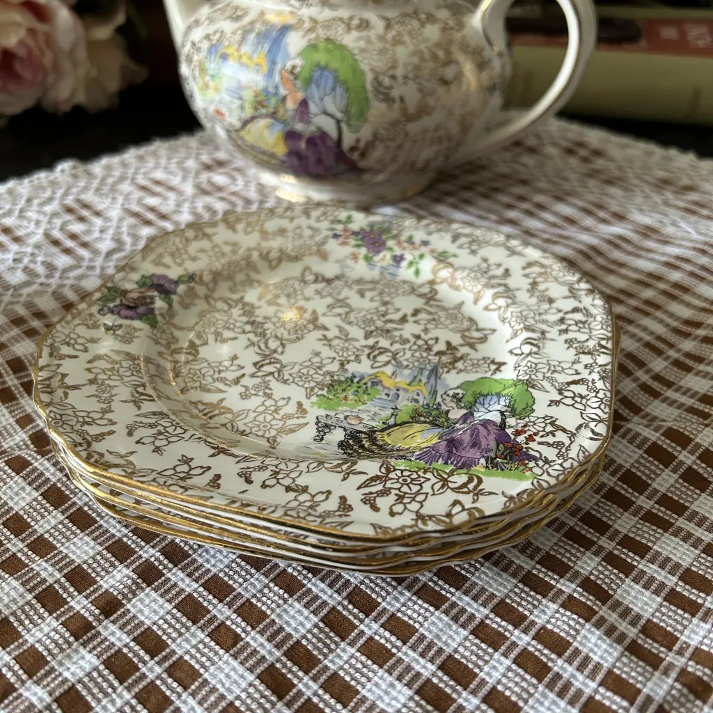 Lord-Nelson-Ware-Pompadour-Tea-Set Detail