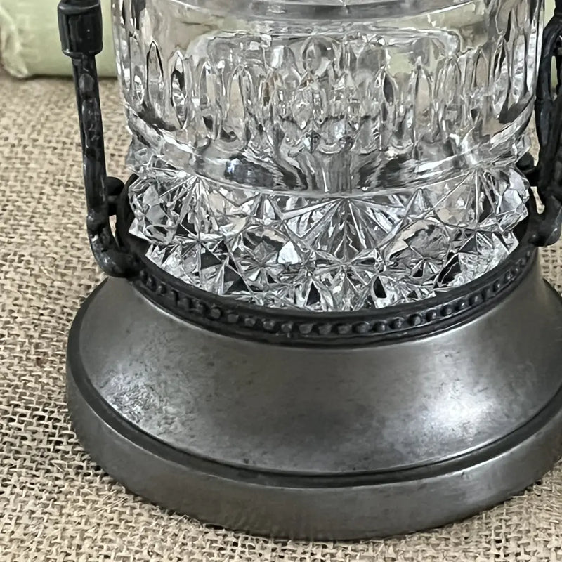 Ornate Silver Pickle Jar Base