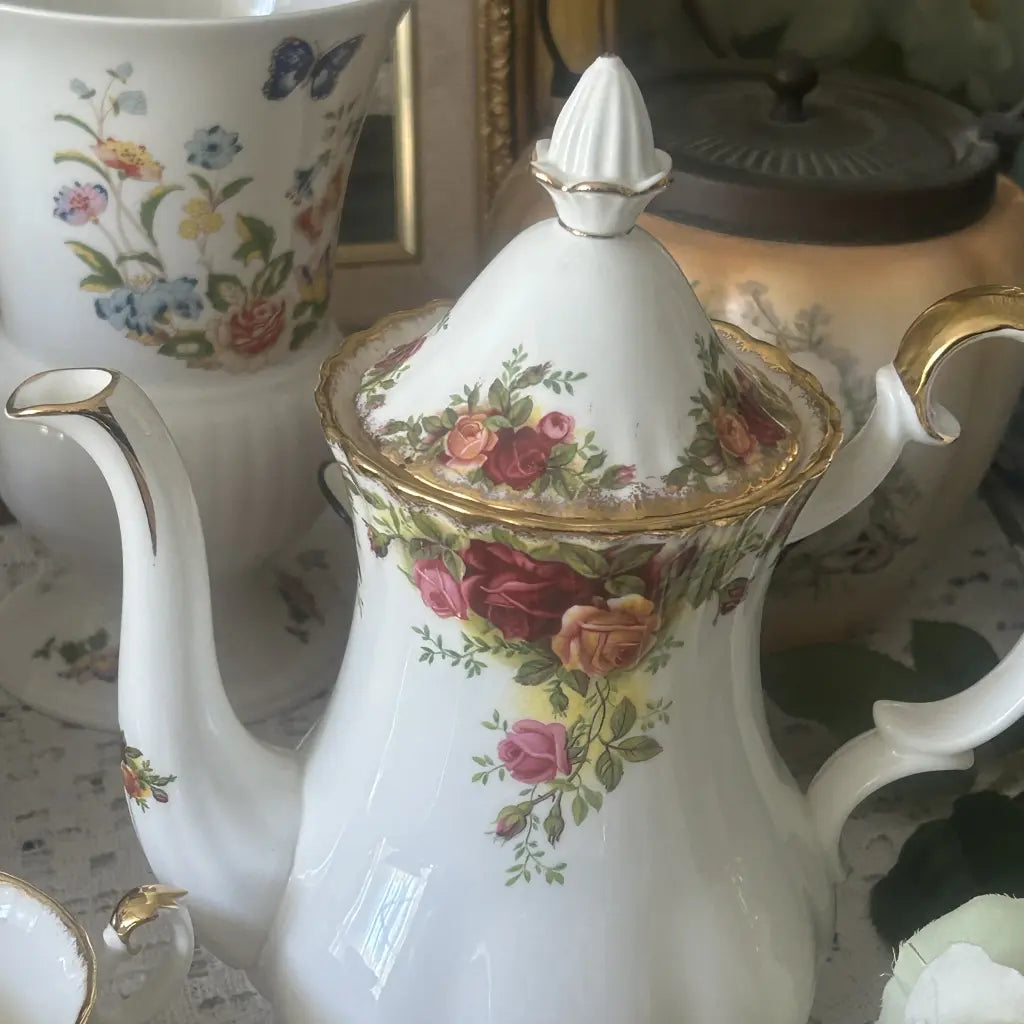 Royal Albert Old Country Roses Coffee Set Coffee Pot