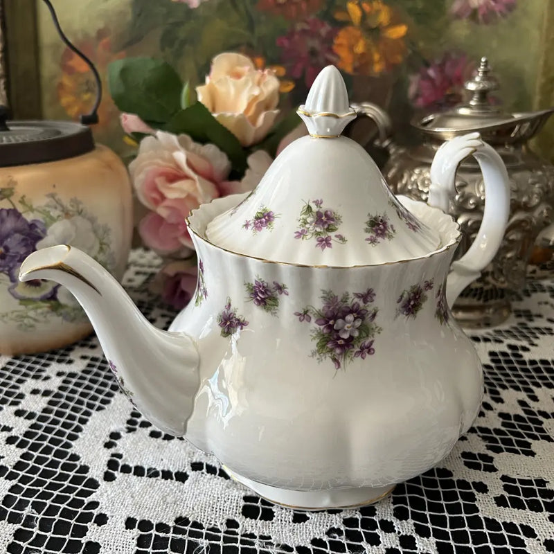 Royal Albert Teapot Vintage Sweet Violets Main