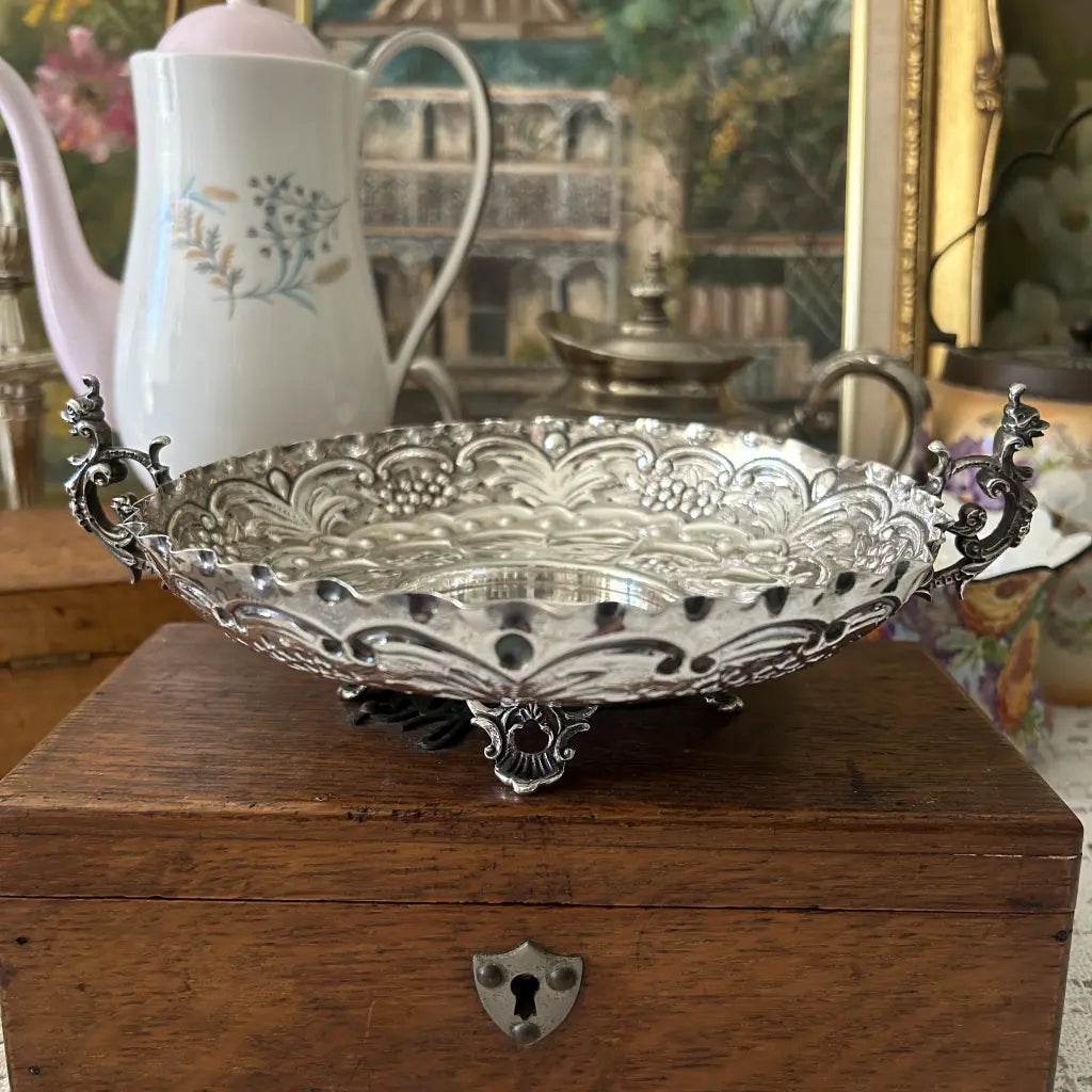 Sterling silver serving sales dishes