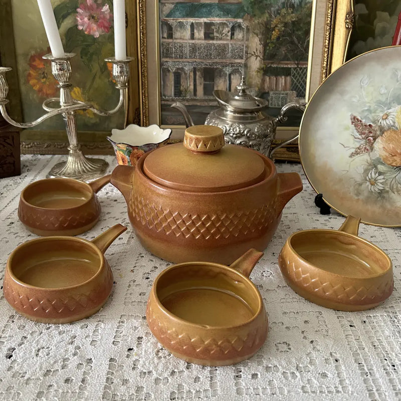 Stoneware Sour Tureen with Bowls Diana Pottery c.1970 Main