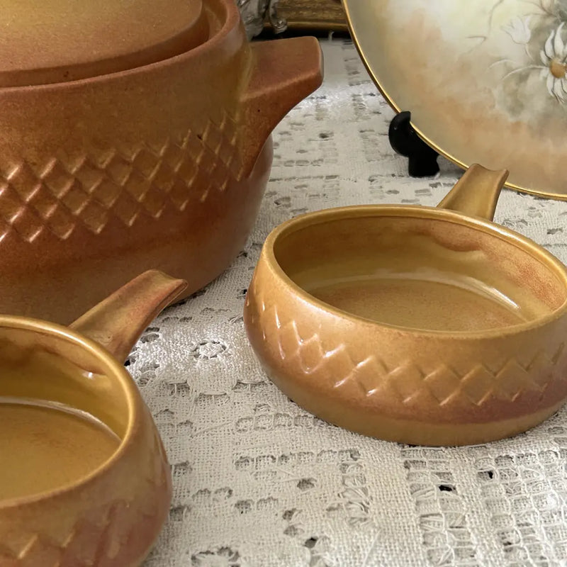 Stoneware Sour Tureen with Bowls Diana Pottery c.1970 Right