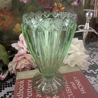 Uranium Glass Vase Art Deco c.1920 Aligned