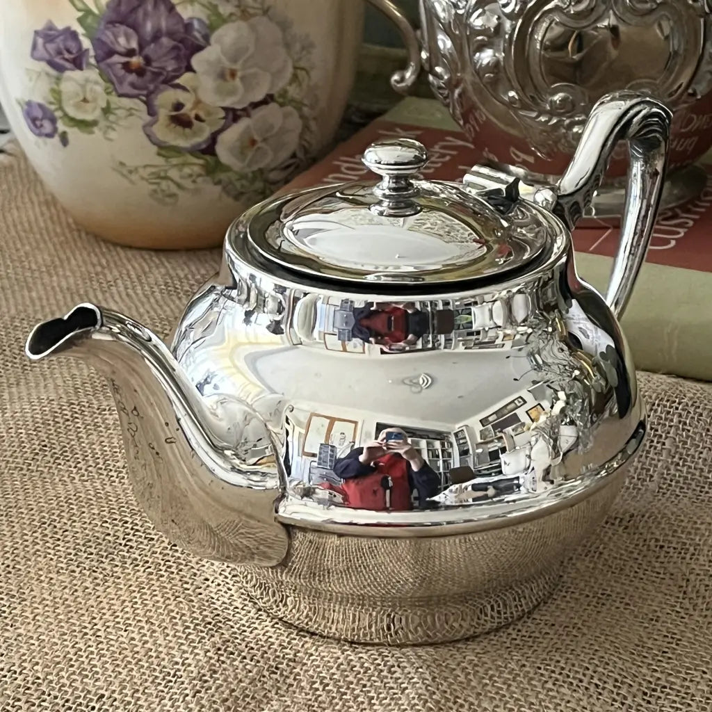 Vintage Hacker Sydney Silver Tea Set c.1950 Teapot