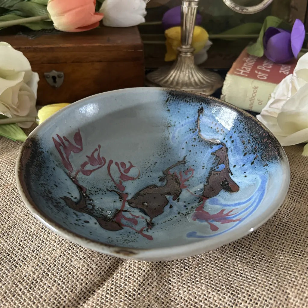 Vintage Lue Pottery Stoneware Bowl c.1980 NSW Australia