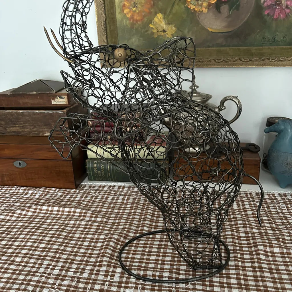 Vintage-Mid-Century-Wire-Elephant-Sculpture--Handmade-Metal-Art-IMG-9662 Large