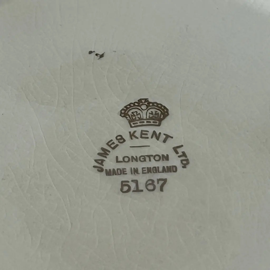 Vintage Serving Bowl James Kent England c.1940 Marking