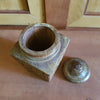 19th Century Hand Carved Wooden Tea Caddy Top