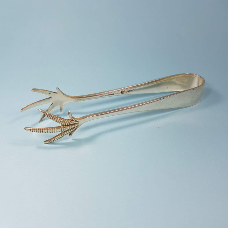 Silver Claw tongs c.1925 Left Side