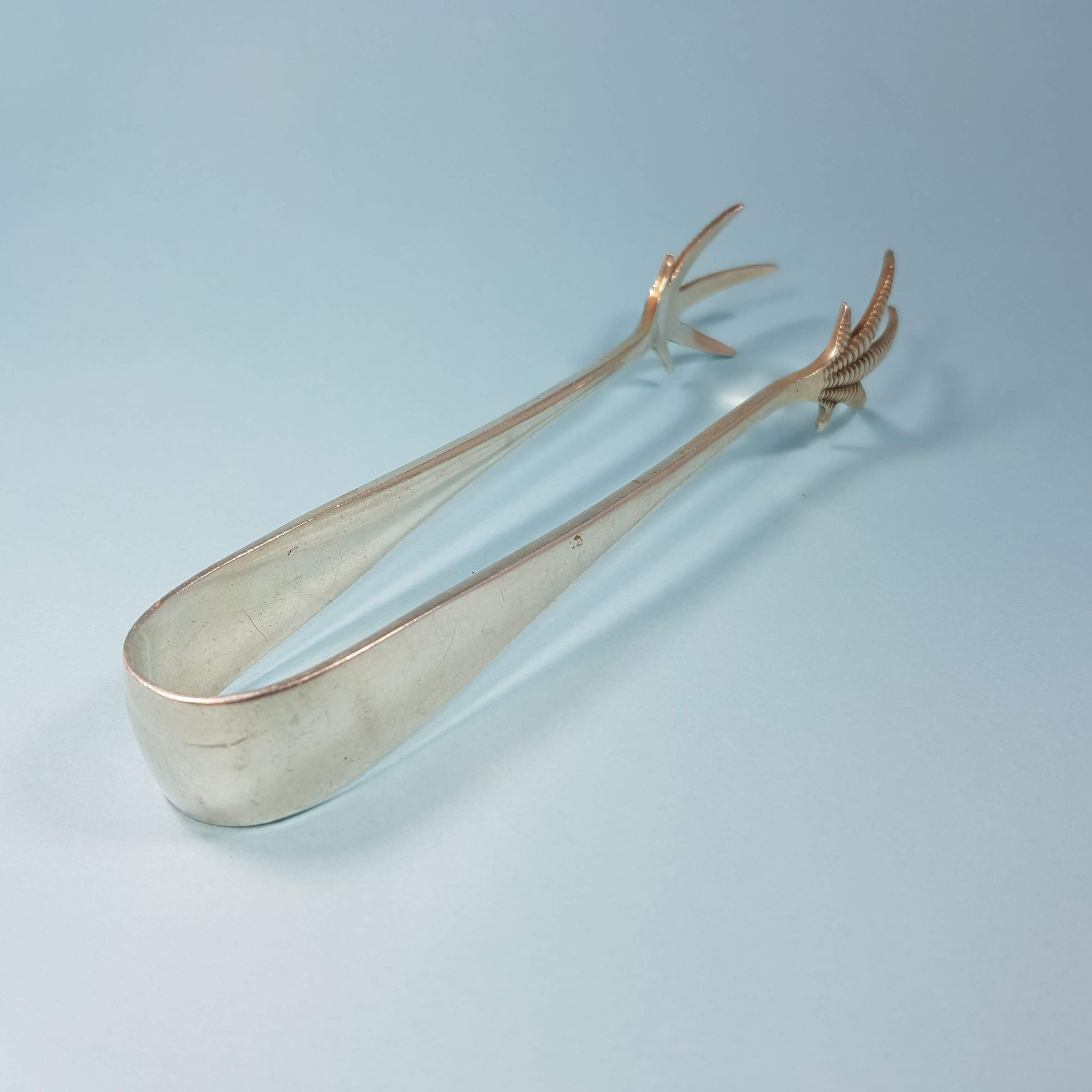 Silver Claw tongs c.1925 Close