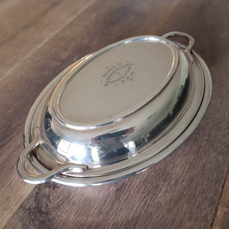 Walker & Hall Silver Serving Dish c.1928 Right