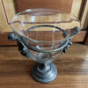 Art Deco Reproduction Bronze Mystical Glass Vase 2 Front
