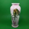 Australian Birds Ceramic Vase Close