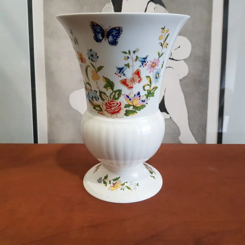 Aynsley England Hand Painted Vase c.1940 Main
