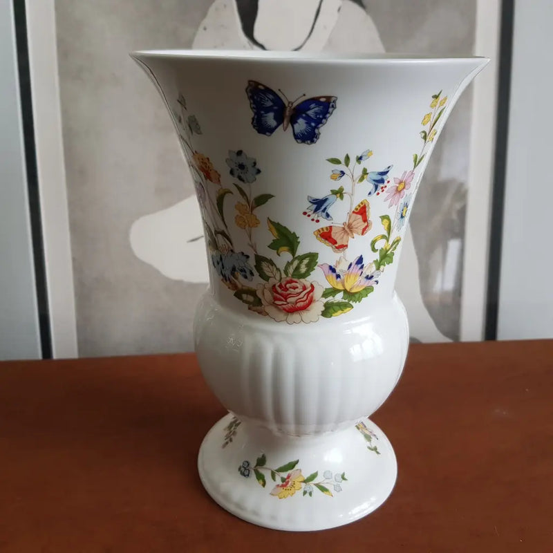 Aynsley England Hand Painted Vase c.1940 Centre