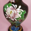 Chinese Cloisonne Enamel  Floral Vase Close