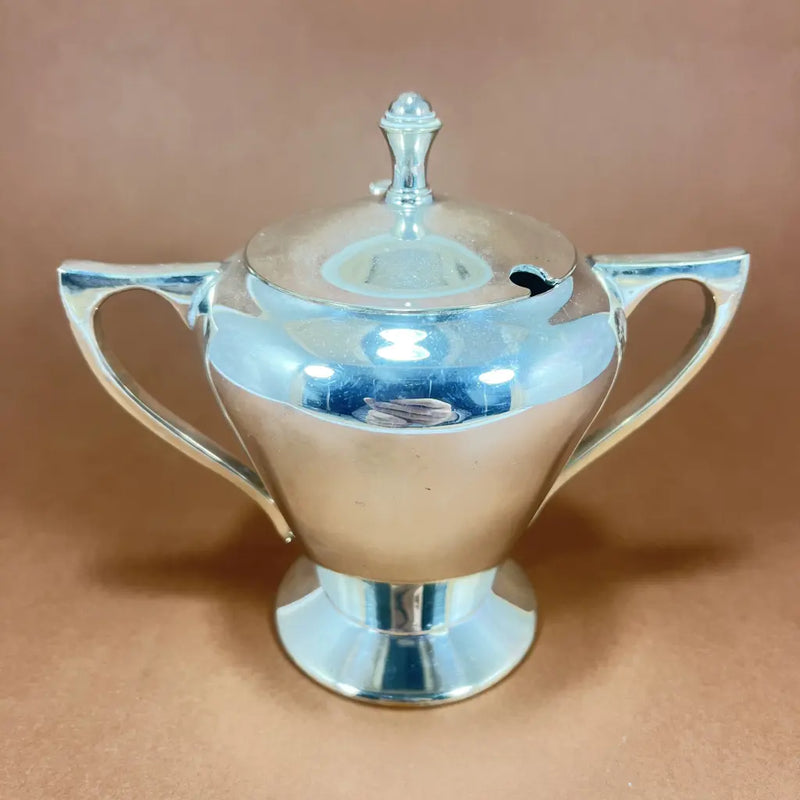 Crusader Plate Vintage Silver Tea Set c.1930 Sugar Bowl