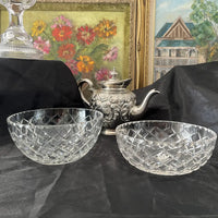 Crystal Cut Glass Bowl Duo Main