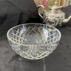 Crystal Cut Glass Bowl Duo Larger Bowl