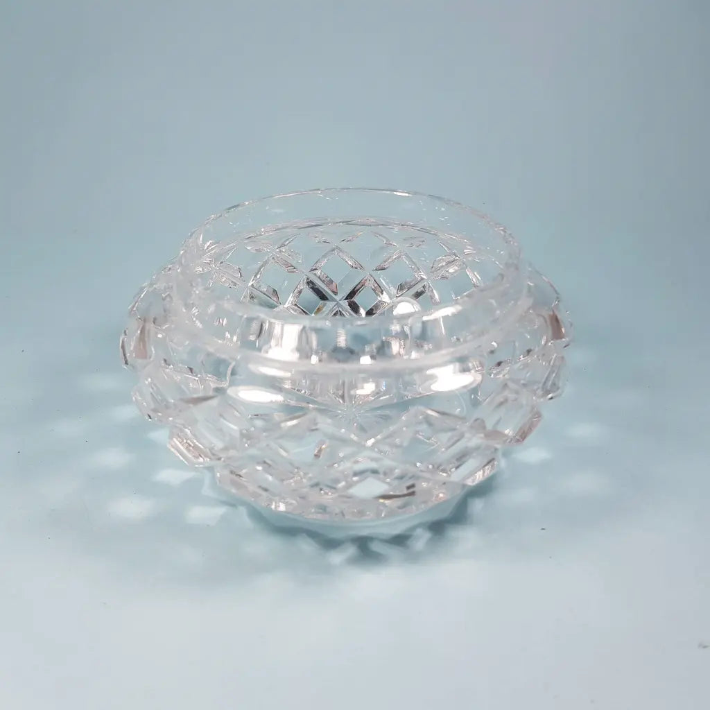 Crystal Cut Glass Bowl & Vase Trio Bowl
