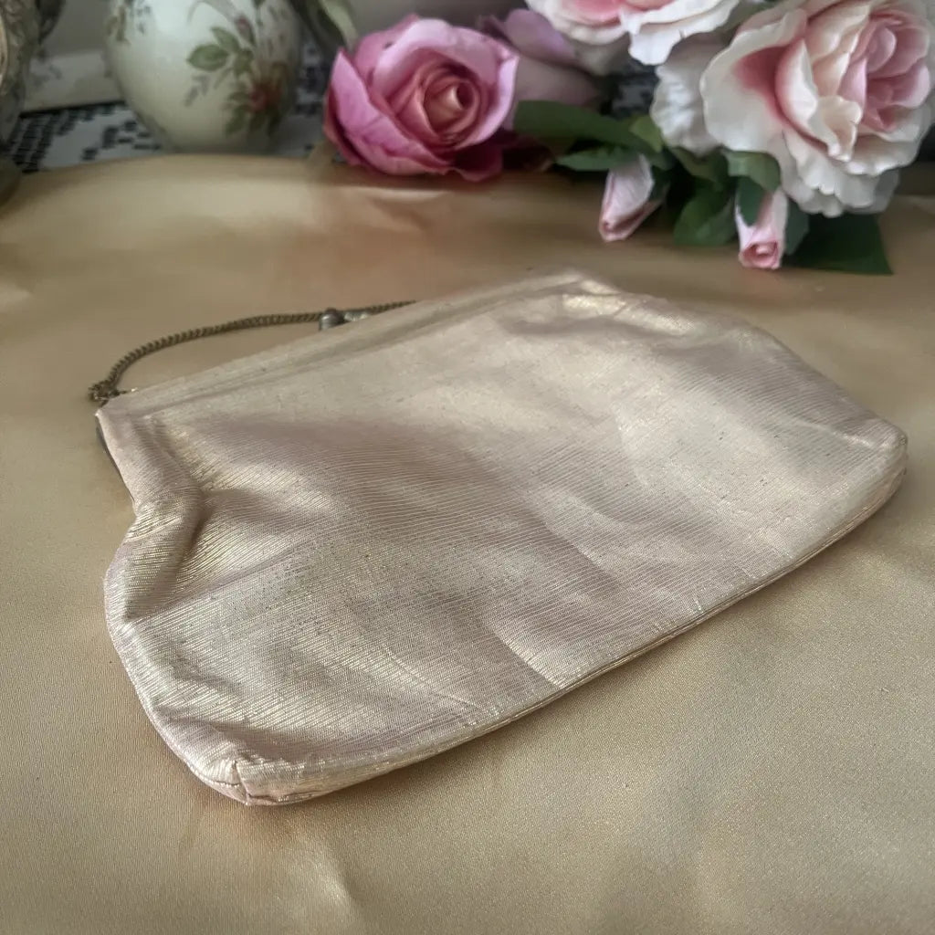 Gold Handbag or Evening Bag 1950's Main