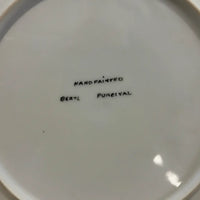Vintage Hand Painted Decorative Plate by Beryl Purcival Markings