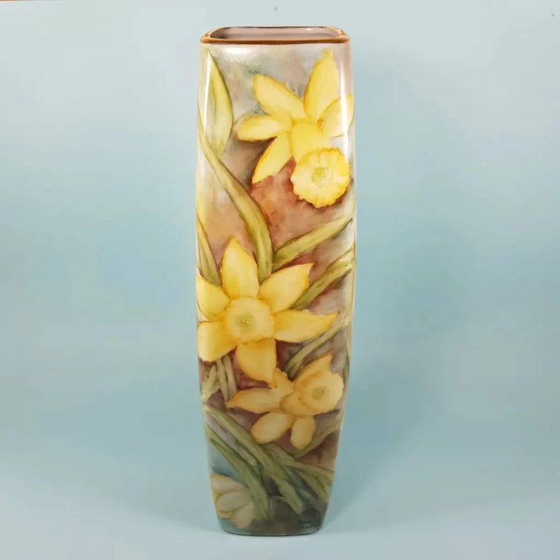 Hand Painted vase by Roslyn Pardon Front