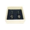 Hand Painted Murano Glass Drop Earrings In Box