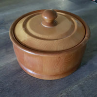 Huon Pine Hand Turned Biscuit Barrel Main
