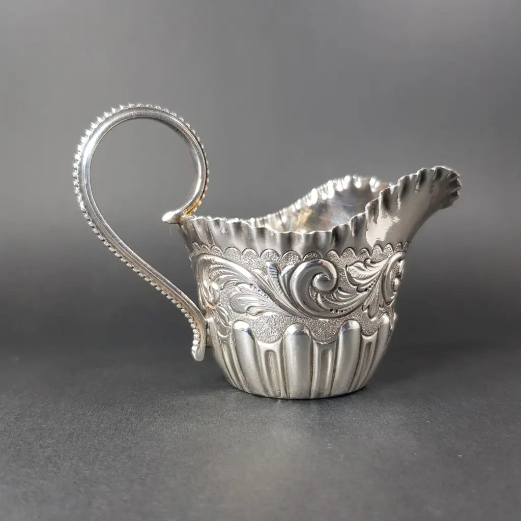 Mappin & Webb Sterling Silver Sugar Bowl with creamer 1897 Creamer