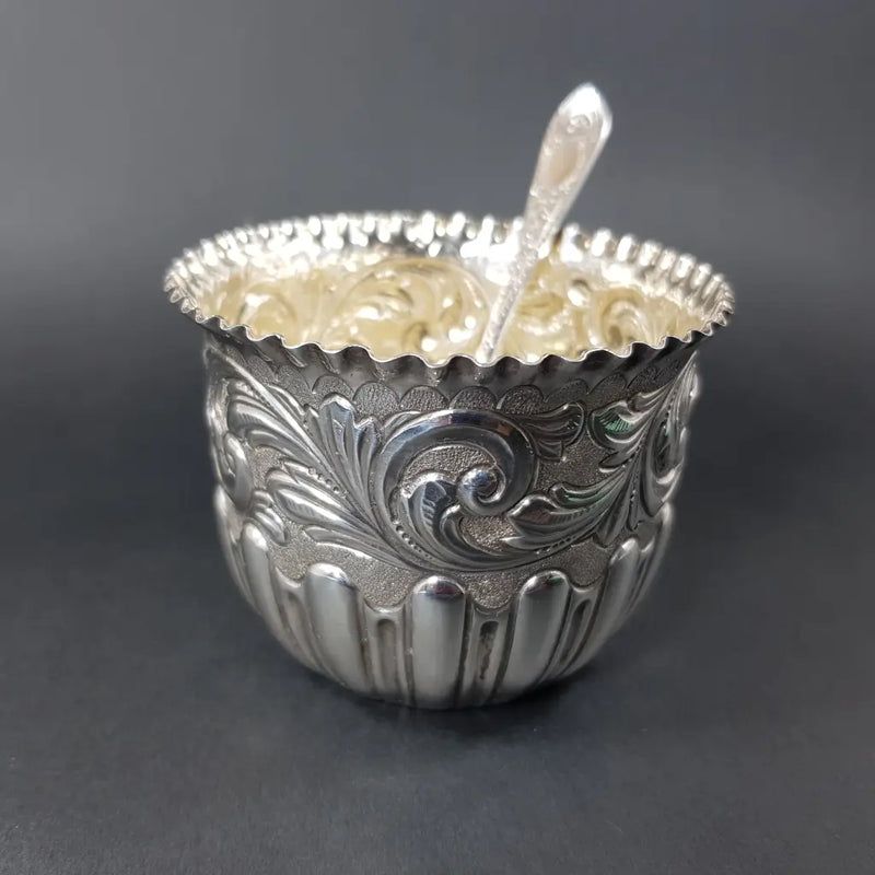 Mappin & Webb Sterling Silver Sugar Bowl with creamer 1897 Sugar Bowl