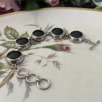 Onyx Bracelet set in sterling silver Main
