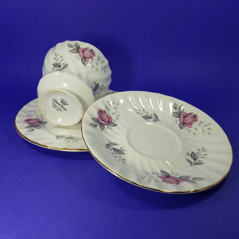 Queen Anne Tea Cup Trio Combined