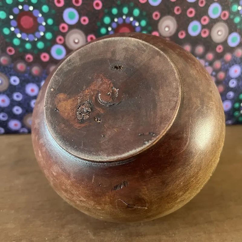 Rare Indigenous Wooden Bowl Bottom