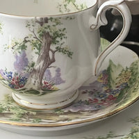 Royal Albert Greenwood Tree Tea Cup Trio Close